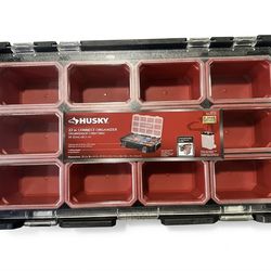Husky Connect Stackable Heavy Duty Compartment Small Tool and Parts Organizer