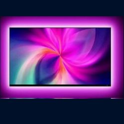 Tv And Wall Mount With Roku Stick And Led Lighting 40 Inch