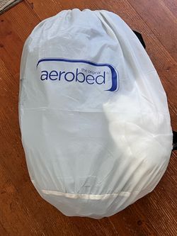 Like new -  aerobed twin air mattress with built in pump
