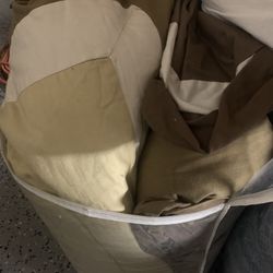 Brown And Tan Comforter And Bed Skirt