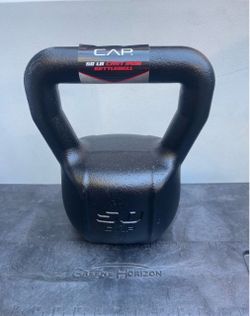CAP Barbell Cast Iron Kettlebell, Home Gym Strength Training Weight, 50 lb