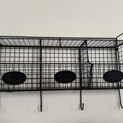 Hanging Wall Bins With Hooks