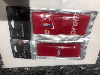 Brand new supreme Nike headband and wristband! Red!