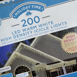 Holiday Time LED Warm White High Density Icicle Lights