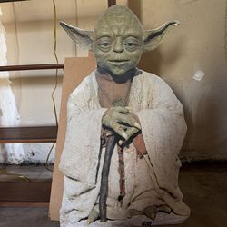 Vintage 1995 Yoda Jedi Master Cardboard Cutout