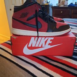 Nike Air Jordan 1 Mid Reverse Banned Sz 14