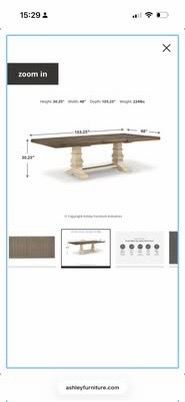 Dining table