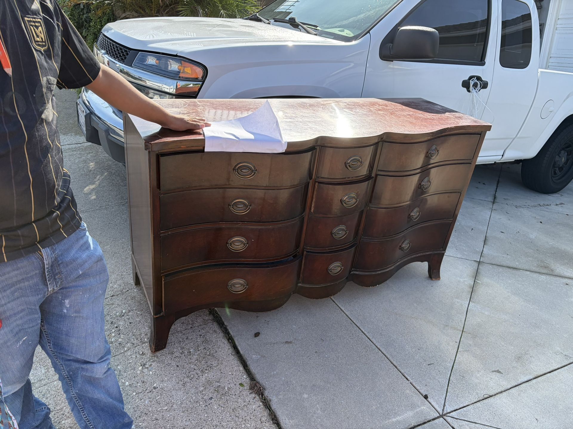 Mirror With Cabinet Set 