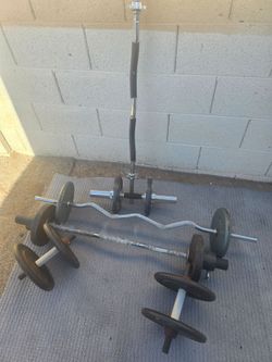 Exercise weights and bars