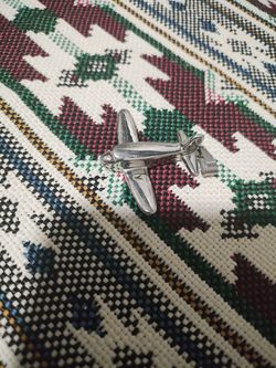 Sliver Airplane Pendant