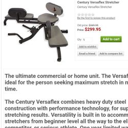 1557 century versaflex leg stretcher