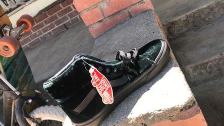 Suede green vans
