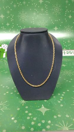 Rope Chain - Yellow Gold 10k (.417) 3.9 grams 20 inch