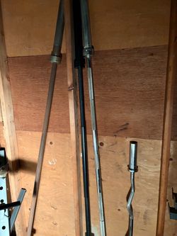 Olympic Barbell and EZ Curl Bar Set