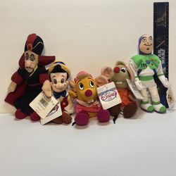 DISNEY "TOY STORY" BUZZ LIGHTYEAR 9" Bean Bag Plush Jafar Pinocchio Suzy Jaq