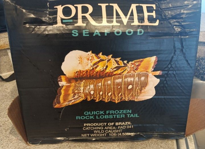 10oz Prime Split Lobster Raw Frozen Fresh Tails 