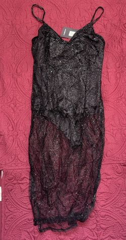 Black Glitter Dress