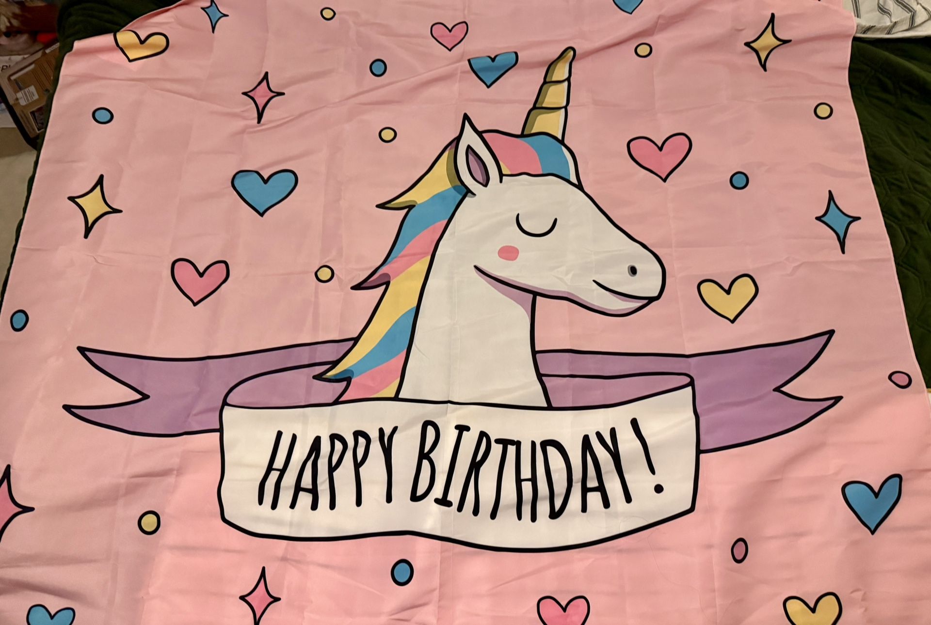 Birthday Party Background & Garland