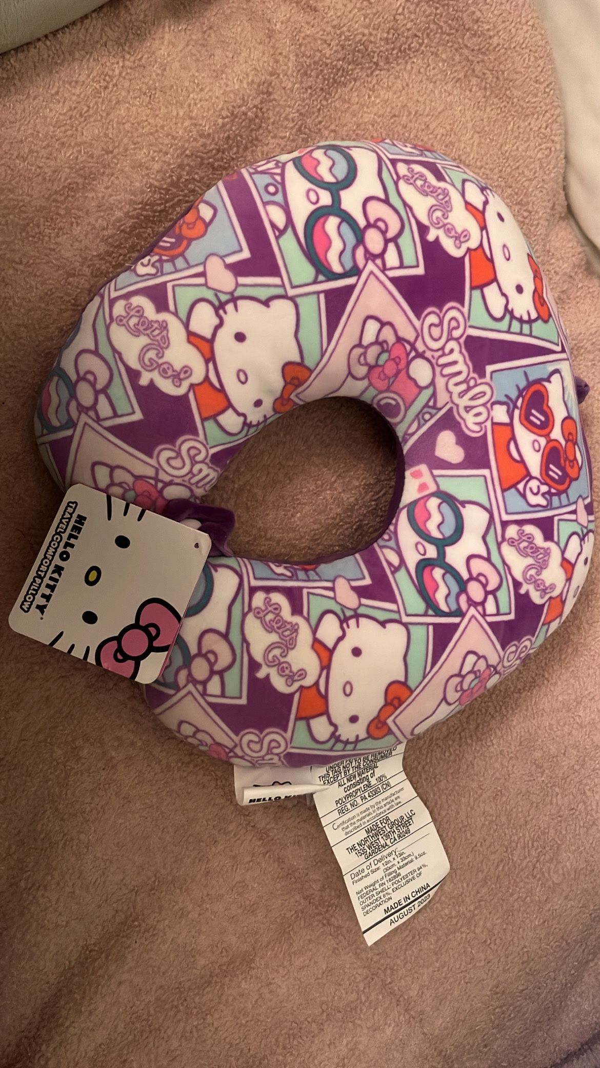 Hello Kitty Travel Comfort Pillow
