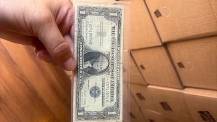 One dollar blue 1957 B star note