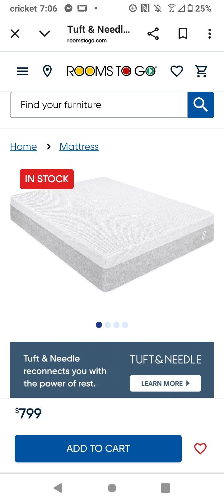 Full Size Pillow Top Matress New In Plástico White In Color On Matress Part $150 Cash Firm. It Sales For Almost $800 Dollars At The Least.