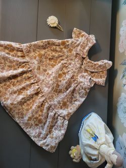 Floral Corderoy Dress 4T 