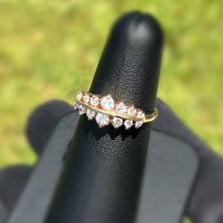 Jewelry 14k solid yellow gold natural diamond 1.50CTW ring size 6.50