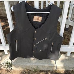 Leather Riding Vest