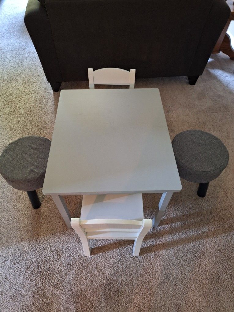 Kids Table With Chairs And Stools