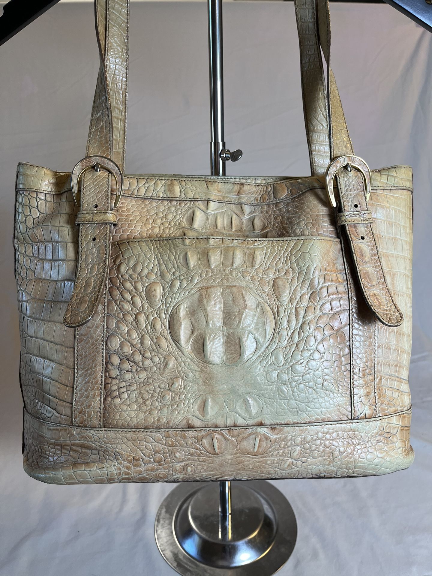 Brahmin croc embossed Asher tote