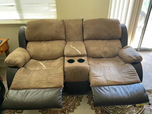 Sofa And Love Seat, Manual Recliner