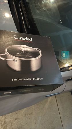 Caraclad 8 Qt Dutch Oven with Glass Lid