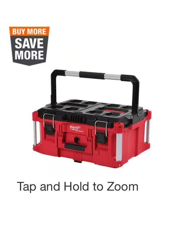 Milwaukee PACKOUT 22 in. Large Portable Tool Box Fits Modular Storage System by