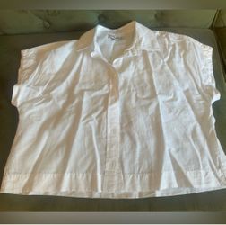 Madewell White Cropped Top