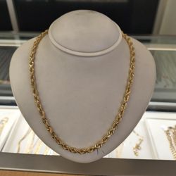 10k Solid Gold Rope Chain 53 Grams 24 Long Layaway Available 10%dwon If You Interested Please Make Sure You Ask For Maribel Thank You 