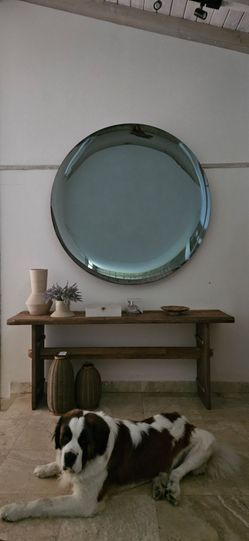 Wood console Pottery Barn