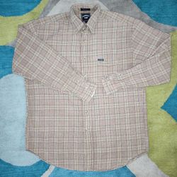 Faconnable Vintage Plaid Denim Shirt LL Albert Goldberg Y2K 1998 XL Long Sleeve