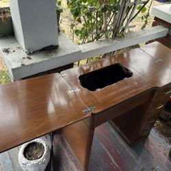 Antique Sewing Machine Desk / table