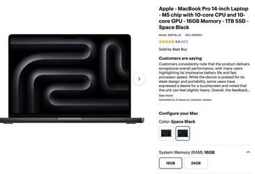 M5 MacBook Pro. Base model. Sealed and new. Never used