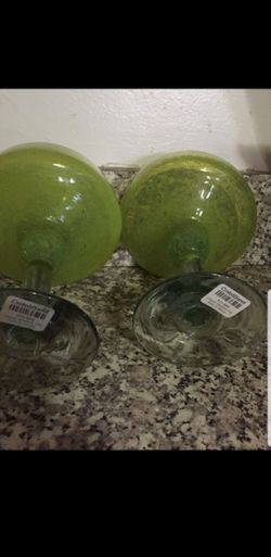2 margarita glasses
