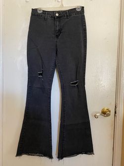 Black bootcut jeans