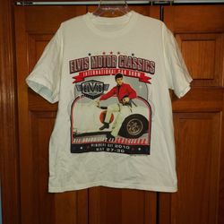 MENS 25" COLLAR TO BOTTOM & 21 1/2" PIT TO PIT 2010 ELVIS MOTOR CLASSICS SHIRT