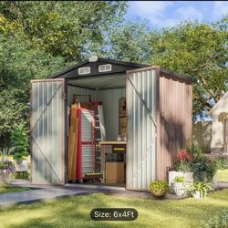 6x4ft- Metal Storage Shed.