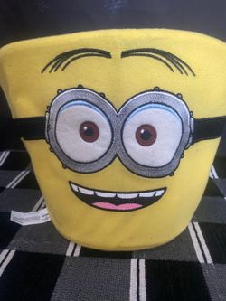 Reversible Minion Plush Tote Basket Purse:Despicable ME