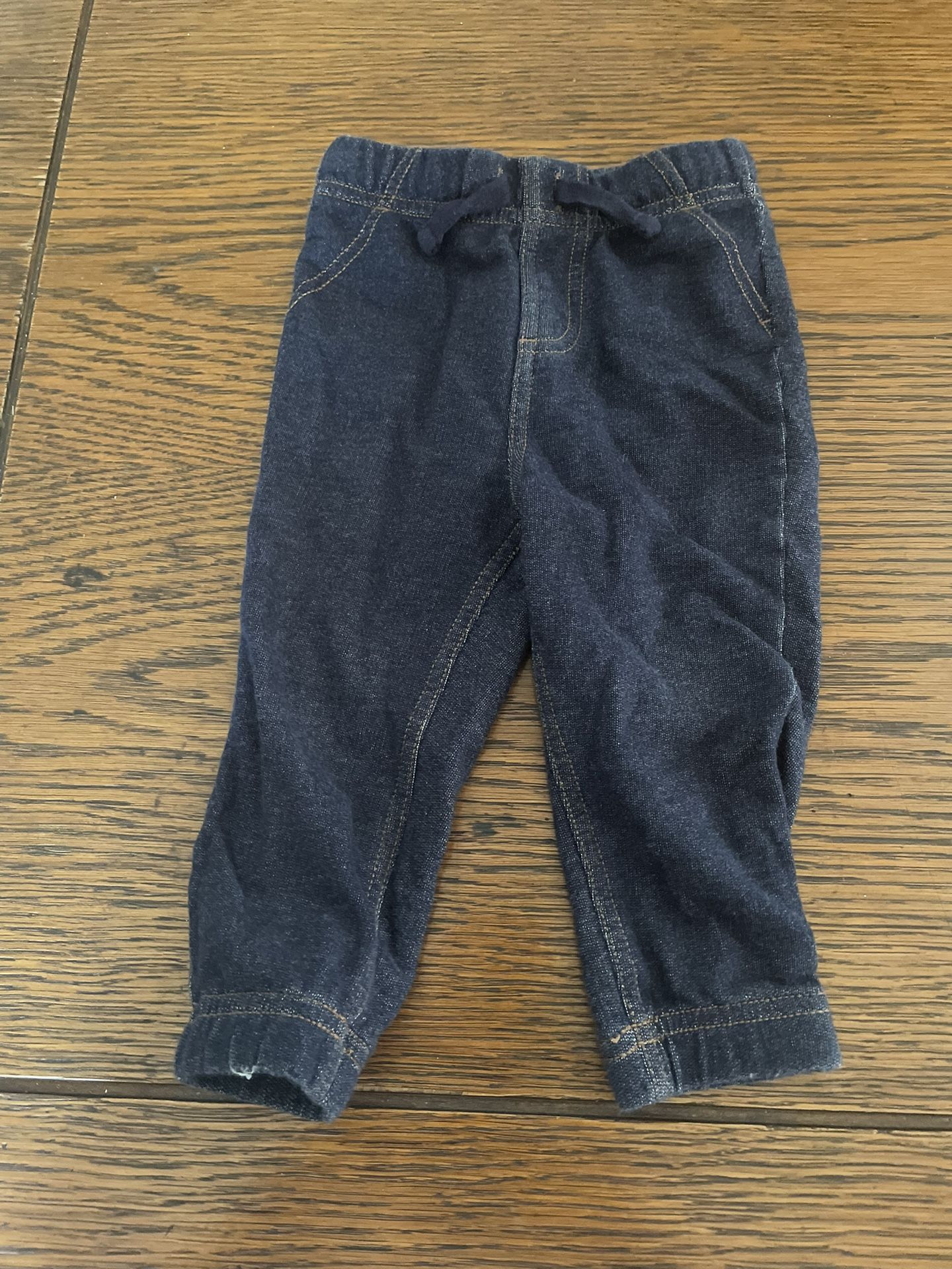 Faux Denim Pants