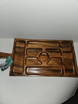 Beautiful Wood Serving Tray ~ Made in Phillipines