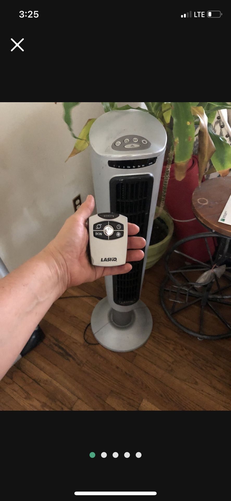 Like New 4’, 48” Lasko Tower Fan Tested Works Perfectly when you come ill fully test it for you