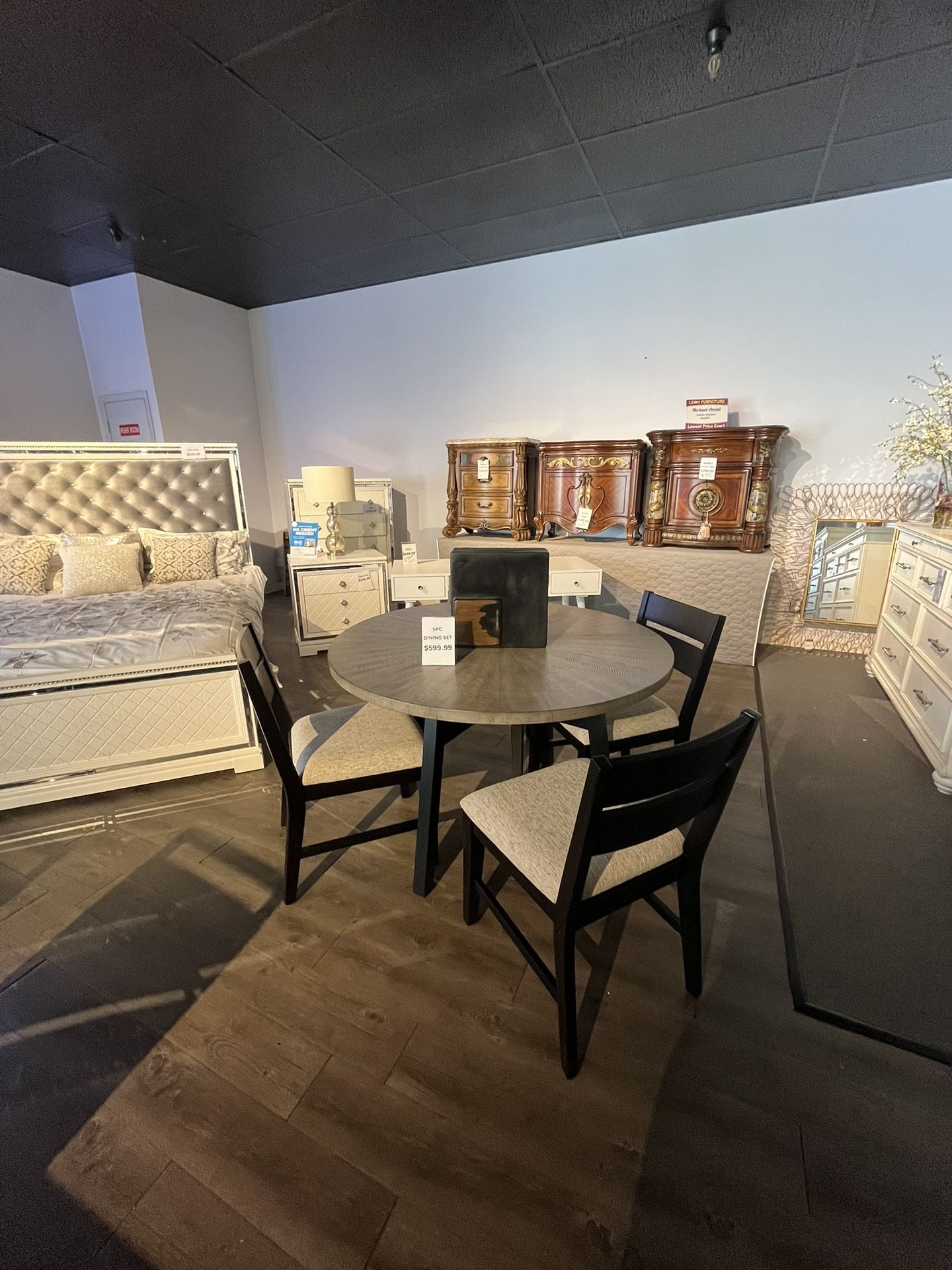 Black Dining Table And 4 Chairs