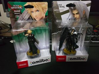 Cloud and Sephiroth amiibo