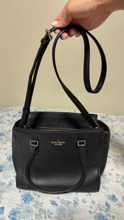 Kate Spade Black Leather Crossbody Satchel